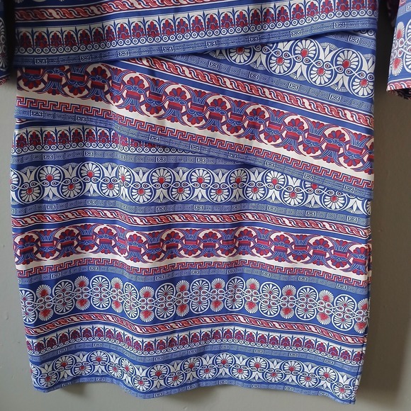 J. Mclaughlin Women's Size XL Dress Nicola Crete Brocade Striped Knee Length - Picture 13 of 14